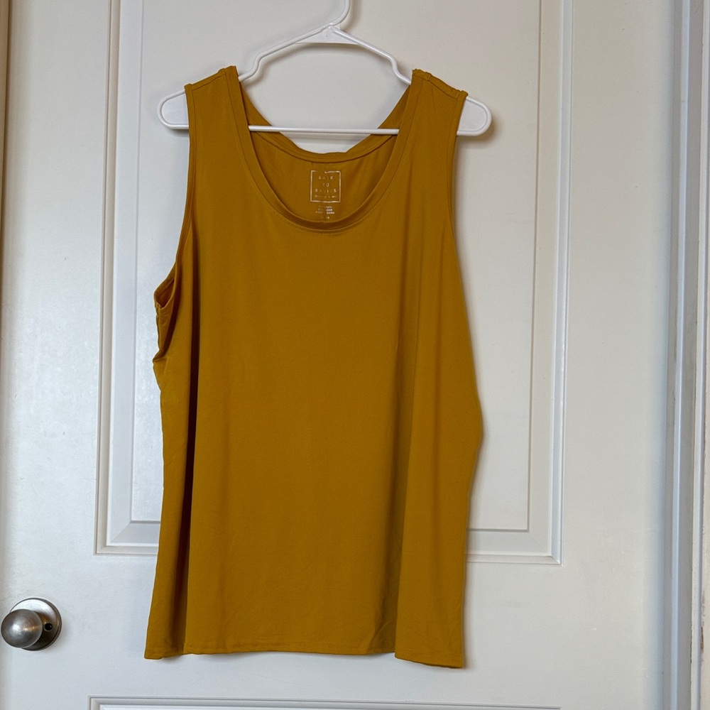 Back2Basics Golden Sleeveless Tank Top
